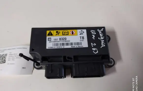Opel Insignia A Airbag control unit/module 13578320 AS8320T110180023 TB0181