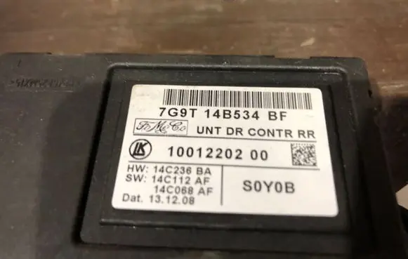 Volvo S80 Door control unit/module 7G9T14B534BF 1001220200