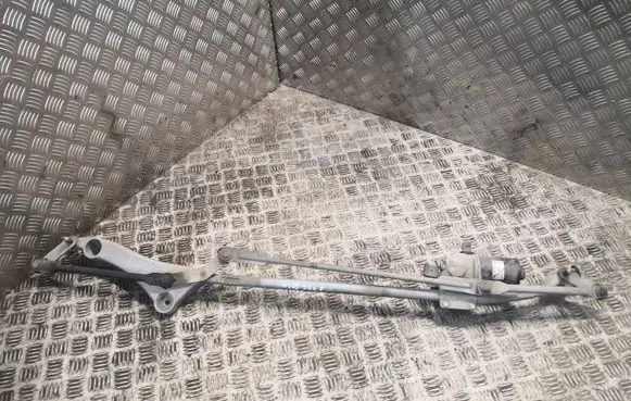 Front wiper linkage and motor