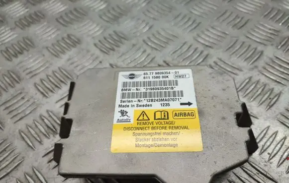 Mini Cooper Countryman R60 Airbag control unit/module 9809354