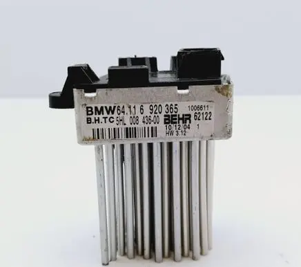BMW 3 E46 Heater blower motor/fan resistor 64116920365