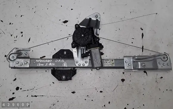 Renault Sandero I Rear door window regulator with motor 807209299r
