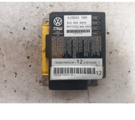 Volkswagen PASSAT B6 Airbag control unit/module 3C0909605M 391125