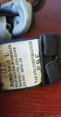 Suzuki Liana Front seatbelt 8494054g3