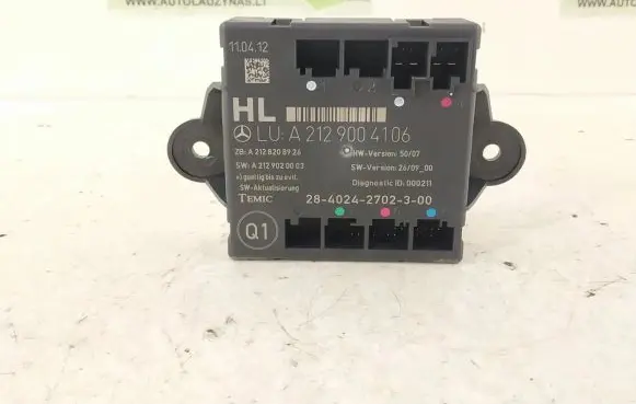 Mercedes-Benz C W204 Door control unit/module 2129004106 A2129004106