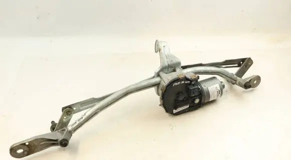 Front wiper linkage and motor
