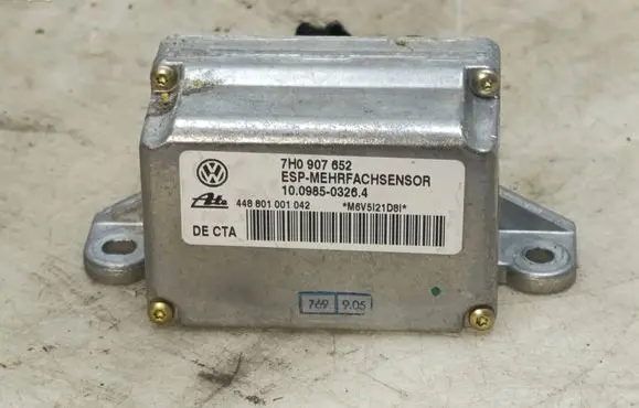 Volkswagen Touareg I ESP acceleration yaw rate sensor 7H0907652 10098503264 448801001042