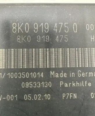 Audi A4 S4 B8 8K Parking PDC control unit/module 8K0919475Q 8K0919475 09533130