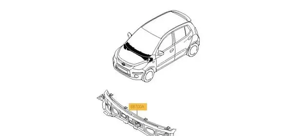 Hyundai i10 Wiper trim 861500X000
