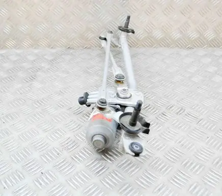 Front wiper linkage and motor