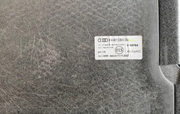 Audi Q2 - Trunk/boot mat liner 81a861529aca9 81A861529CA9 81A861529ACA9