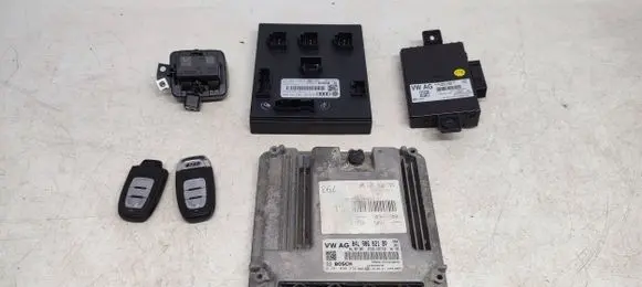 Audi A6 S6 C7 4G Engine ECU kit and lock set 04L906021BP 04L907309 0281030374