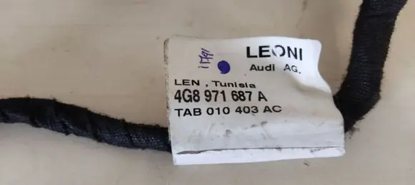 Audi A7 S7 4G Rear door wiring loom 4G8971687A