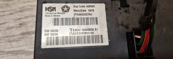 Jeep Grand Cherokee (WK) Seat control module P04602327aj