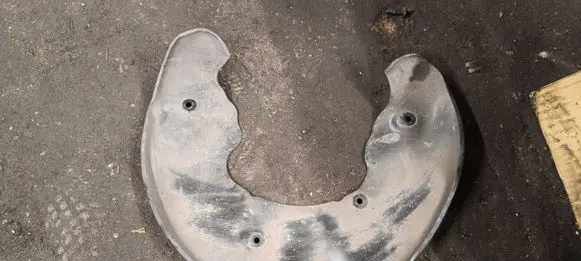 Audi A6 S6 C7 4G Front brake disc dust cover plate 