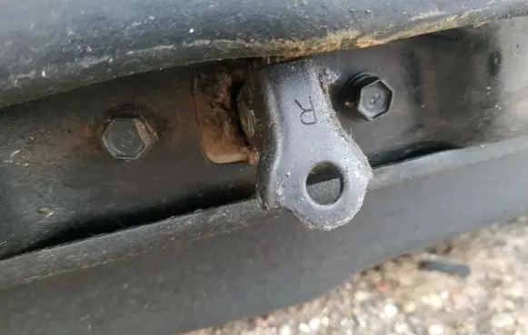 Hyundai Sonata Rear door check strap stopper