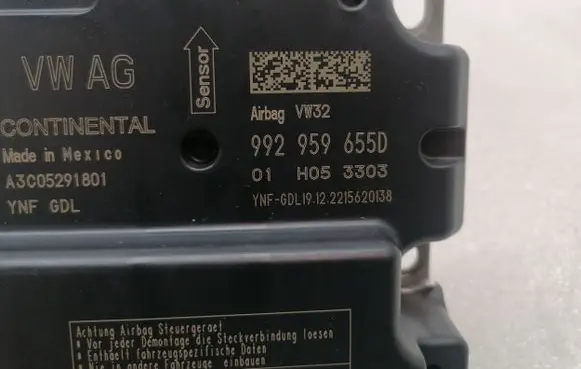 Porsche 911 992 Airbag control unit/module 992959655D