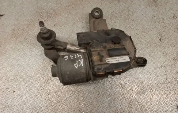 Front wiper linkage and motor