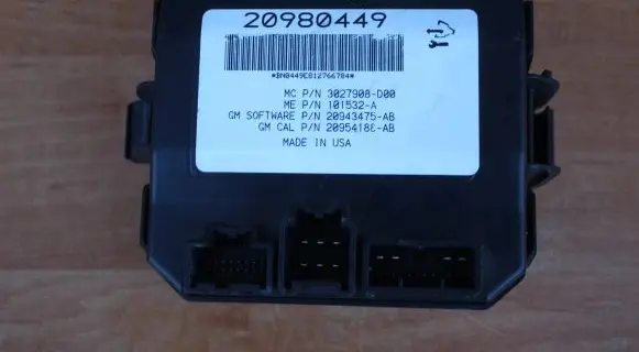 Opel Insignia A Other control units/modules 20980449 3027908D00 20943475AB
