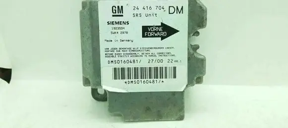 Opel Zafira A Airbag control unit/module 24416704dm 5WK42978
