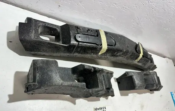 Front bumper foam support bar