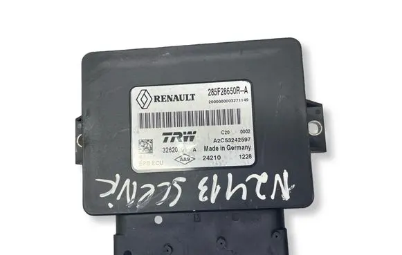Renault Scenic III - Grand scenic III Hand brake control module 285F28650R 32620201 A2C53242597