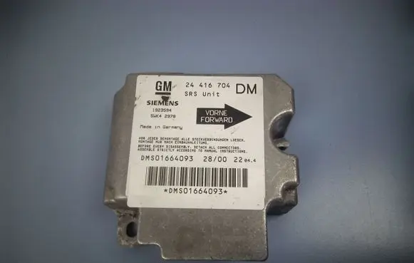 Opel Zafira A Airbag control unit/module 24416704 1923594 5WK42978