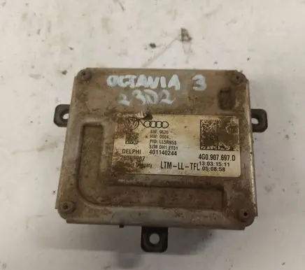 Skoda Octavia Mk3 (5E) Headlight ballast module Xenon 4G0907697D