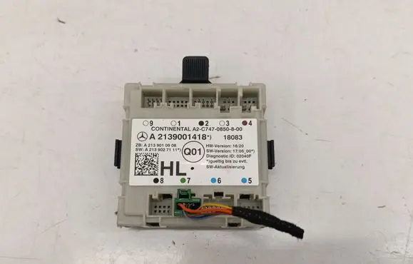 Mercedes-Benz E W213 Door control unit/module A2139001418