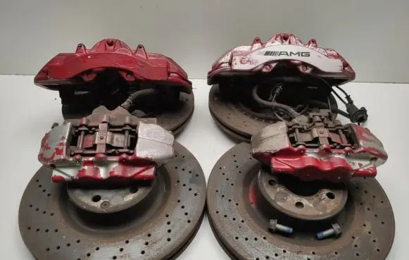 Mercedes-Benz CL C215 Brake discs and calipers set A0024204383