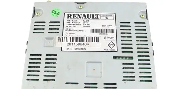 Renault Talisman Radio/CD/DVD/GPS head unit 281159946R 608449603 20160825