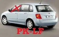 Fiat Stilo Front door window glass four-door 46784990