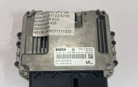 Honda Civic Engine control unit/module 0281013406 37820RSRE25