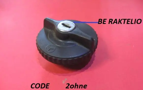 Mercedes-Benz W123 Fuel tank filler cap 2OHNE