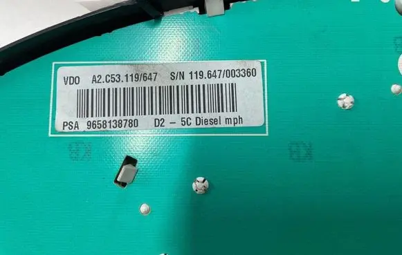 Peugeot 407 Speedometer (instrument cluster) A2C53106013 9658138780 A2C53119647