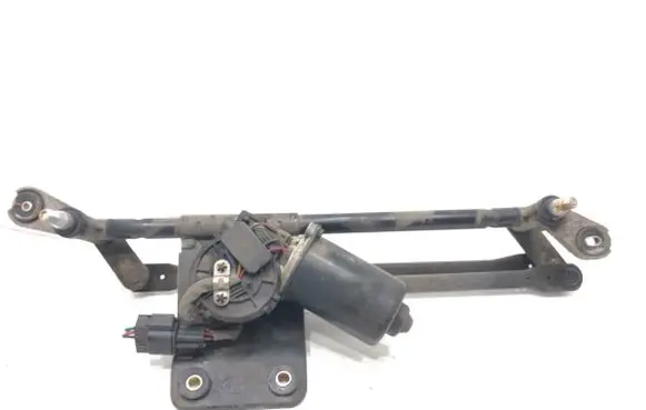 Front wiper linkage and motor
