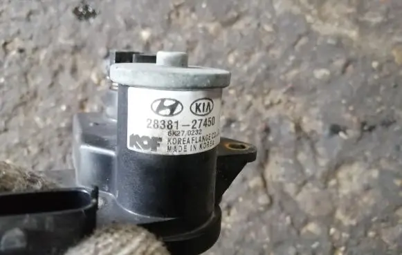 KIA Carens I Intake manifold valve actuator/motor 2838127450