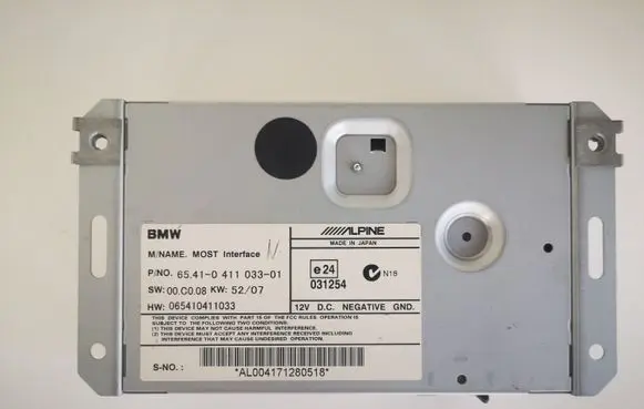 BMW 5 F10 F11 Comfort/convenience module 6541041103301 065410411033 031254