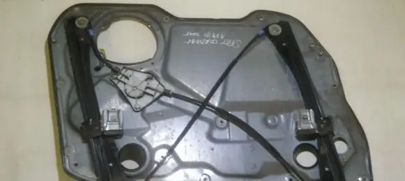 Sliding door window regulator with motor