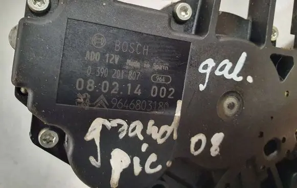 Citroen C4 Grand Picasso Rear window wiper motor 0390201807 9646803180