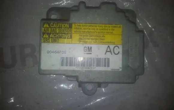 Opel Vectra B Airbag control unit/module 90464705AC
