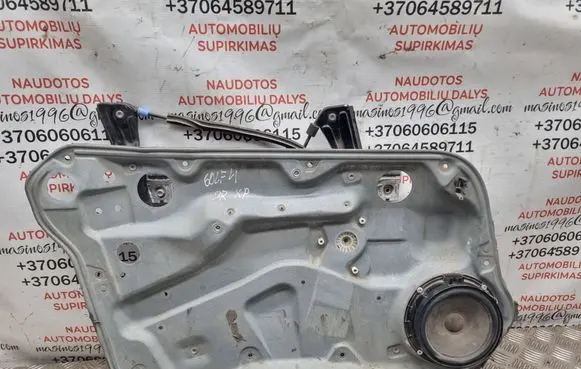 Volkswagen Golf IV Front window lifting mechanism without motor 1J4837755F 119699109 113121