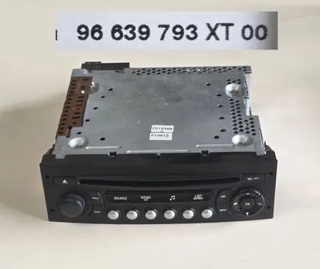 Peugeot 207 Radio/CD/DVD/GPS head unit 96639793XT