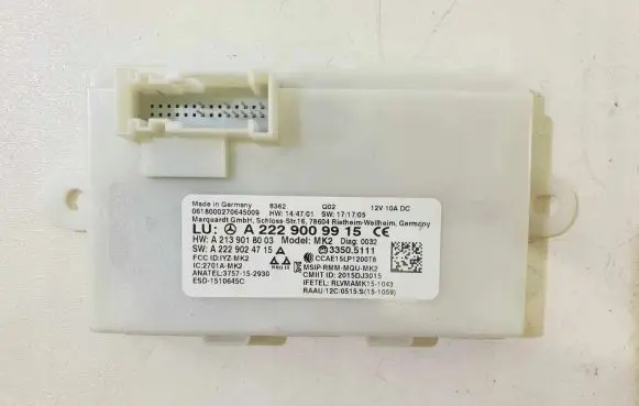 Mercedes-Benz C W205 Keyless (KESSY) go control unit/module A2229009915