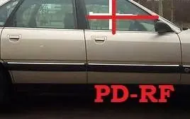 Audi 100 200 5000 C3 Front door window glass four-door 443845022G