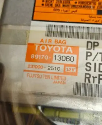Toyota Corolla Verso E121 Airbag control unit/module 8917013060 2310002510