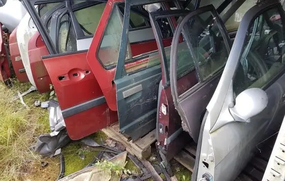 Renault Clio I Front door raudonos