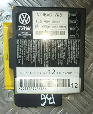 Volkswagen PASSAT B6 Airbag control unit/module 3C0909605M