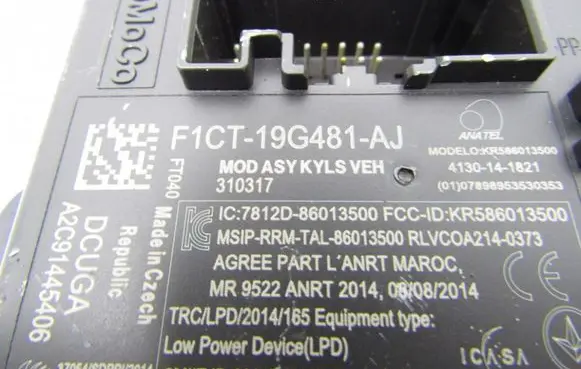 Ford Kuga II Other control units/modules F1CT19G481AJ