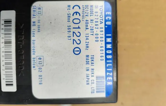 Toyota Land Cruiser (HDJ90) Immobilizer control unit/module 8978060160 627862000